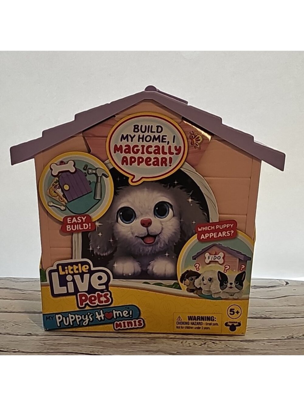 Little Live Pets My Puppy's Home Minis PURPLE Kennel Roof Pink Mystery Pet Dog